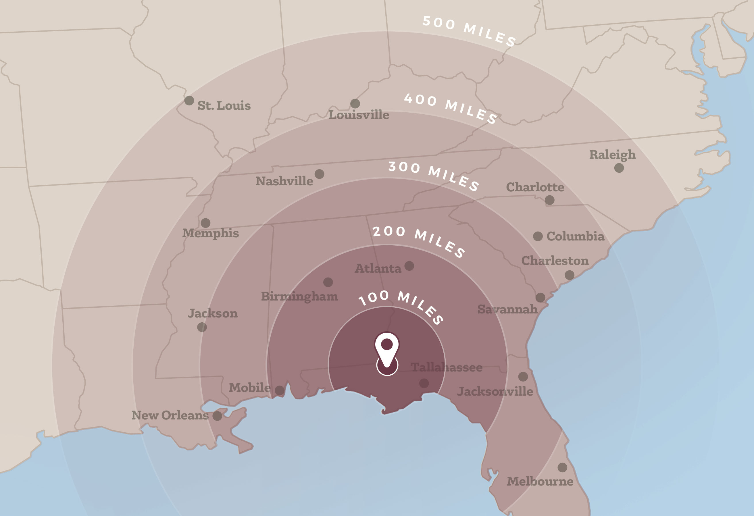 Air travel time to Endeavor Park